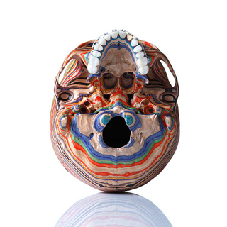 Illustration for article titled Sculptures Built From Skateboards And Made Like Japan's Buddha Statues